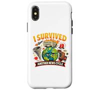 Carcasa para iPhone X/XS Sobreviví a Otro Ciclo de Noticias Caos Divertido