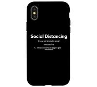 Carcasa para iPhone X/XS Social Distancing Uno Scenario Da Sogno per Introversi