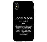 Carcasa para iPhone X/XS Social Media Definition Social Media Influencer Marketing