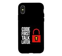 Carcasa para iPhone X/XS Software Developer Code First Talk Later