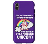 Carcasa para iPhone X/XS Solo el 10% del Mundo es un Unicornio zurdo
