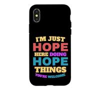 Carcasa para iPhone X/XS Solo espero Hacer Cosas de Esperanza Que Seas Bienvenido