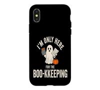 Carcasa para iPhone X/XS Solo Estoy aquí para la Contabilidad Divertido Fantasma Contable