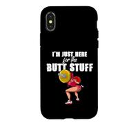 Carcasa para iPhone X/XS Solo Estoy aquí para Las Cosas del Trasero Entrenamiento Levantamiento de Pesas