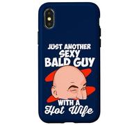 Carcasa para iPhone X/XS Solo Otro Chico Calvo Sexy con Una Esposa Caliente Hombre Calvo