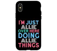 Carcasa para iPhone X/XS Solo Soy Allie por aquí Haciendo Allie Things Nombre