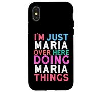Carcasa para iPhone X/XS Solo Soy María aquí Haciendo Maria Things Name