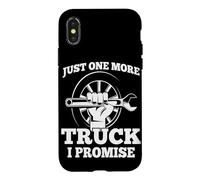 Carcasa para iPhone X/XS Solo un camión más, lo Prometo - Humor de mecánico