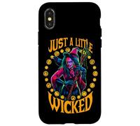 Carcasa para iPhone X/XS Solo un pequeño Truco o Regalo Divertido para Brujas de Halloween