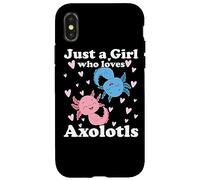 Carcasa para iPhone X/XS Sólo una Chica Que ama a los Axolotl Axolotl Cute Kawaii Des