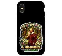 Carcasa para iPhone X/XS Solsticio de Verano Helado Shakespeare Juego de Palabras Comedia Divertido Jugar