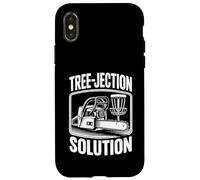 Carcasa para iPhone X/XS Solución de árbol de bromas de Golf Disc Golf