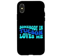 Carcasa para iPhone X/XS Somebody in Tucson Loves Me Modern Boho Vibe