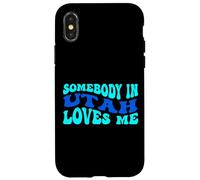 Carcasa para iPhone X/XS Somebody in Utah Loves Me Modern Boho Vibe