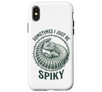 Carcasa para iPhone X/XS Sometimes I Just Be Spiky Funny Grumpy Uromastyx Lagarto