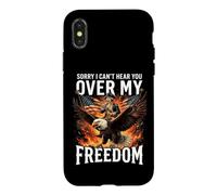 Carcasa para iPhone X/XS Sorry I Can't Hear You Over My Freedom