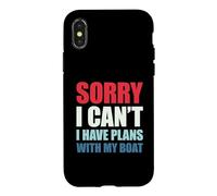 Carcasa para iPhone X/XS Sorry I Can't I Have Plans with My Boat