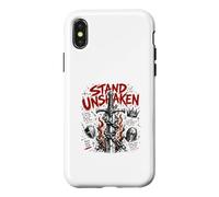 Carcasa para iPhone X/XS Sostenga la fe inquebrantable sobre el Miedo a Las Escrituras cristianas
