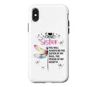 Carcasa para iPhone X/XS Soul Sisters Women You Will Always Be The Sister of My Heart