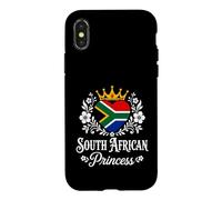 Carcasa para iPhone X/XS South African Princess South Africa Flag South African Girl