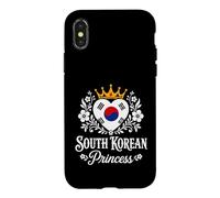 Carcasa para iPhone X/XS South Korean Princess South Korea Flag South Korean Girl