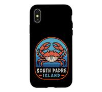 Carcasa para iPhone X/XS South Padre Island Texas Crab Beach Viajes