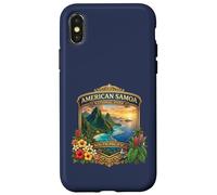 Carcasa para iPhone X/XS Souvenir de la Isla del Pacífico Sur del Parque Nacional Sam