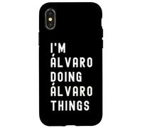 Carcasa para iPhone X/XS Soy Álvaro Haciendo Cosas de Álvaro