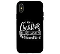 Carcasa para iPhone X/XS Soy Creativo, no Puedes Esperar Que Sea pulcro, Demasiado Divertido