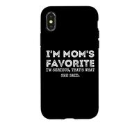 Carcasa para iPhone X/XS Soy el Favorito de mamá, eso es lo Que Dijo, Hermano