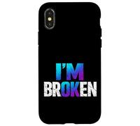 Carcasa para iPhone X/XS Soy Roto: Frase Emocional sobre Vulnerabilidad