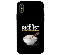 Carcasa para iPhone X/XS Soy un arroz, no Puedo Vivir sin el Dicho Filipino de arroz
