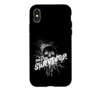 Carcasa para iPhone X/XS Soy un sobreviviente Sonriendo a través del daño - Sarcástico