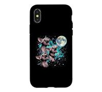 Carcasa para iPhone X/XS Sphynx Cat Moon - Divertido Sphynx Cat Owner Meme Sphynx Cats