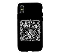 Carcasa para iPhone X/XS Spirit of Scotland Claymore Slàinte Mhath Label for Darks