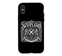 Carcasa para iPhone X/XS Spirit of Scotland Lion Rampant Slainte Mhath Label