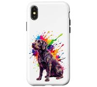 Carcasa para iPhone X/XS Splash Art Labrador Dog