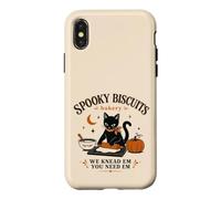 Carcasa para iPhone X/XS Spooky Biscuit Bakery Black Cat Hornear Humor Humor Estado de ánimo