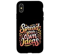 Carcasa para iPhone X/XS Spread Your Own Ideas Thinker Mind Thoughts |-