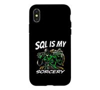Carcasa para iPhone X/XS SQL Developer Sorcery Funny Database Admin Programmer