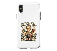 Carcasa para iPhone X/XS Squadra Italiana di giocatori di Bocce retrò Nonnas Champion