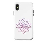 Carcasa para iPhone X/XS Sri Yantra Tantra Hindú Flor de la Vida
