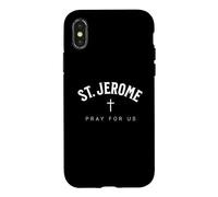 Carcasa para iPhone X/XS St. Jerome Catholic Patron Christian Saint