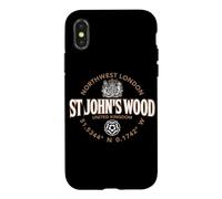 Carcasa para iPhone X/XS St John's Wood Northwest London Coordenadas Label 2C