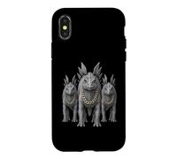 Carcasa para iPhone X/XS Stegosaurus Dinosaur Rap Old School Retro Streetwear 80s 90s