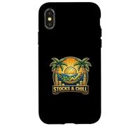 Carcasa para iPhone X/XS Stocks and Chill Estrategia de ingresos pasivos Diseño de hamacas
