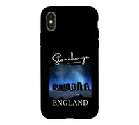 Carcasa para iPhone X/XS Stonehenge by Night Tourist Travel Souvenir Gran Bretaña Reino Unido