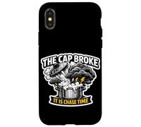 Carcasa para iPhone X/XS Storm Chasing The Cap Broke Termodinámica Tiempo de persecución