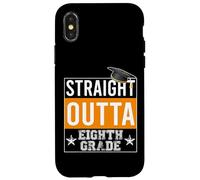 Carcasa para iPhone X/XS Straight Outta 8th Grade Graduation