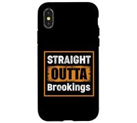 Carcasa para iPhone X/XS Straight Outta Brookings, Dakota del Sur, EE. UU., Retro y Vintage